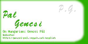 pal gencsi business card